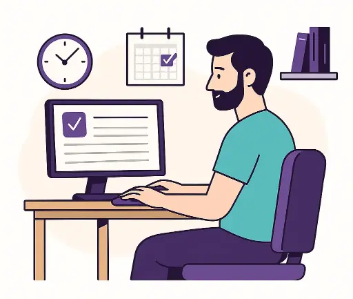 خدمة بالدقائق – بناءً على سجل التوقيت