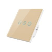 مفتاح ستائر شتر ذكي واي فاي لون أبيض تصميم زجاجي - Q8IT