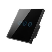 مفتاح ستائر شتر ذكي واي فاي لون أبيض تصميم زجاجي - Q8IT