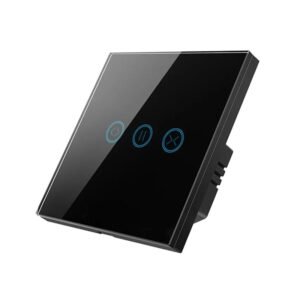 مفتاح ستائر شتر ذكي واي فاي لون أبيض تصميم زجاجي - Q8IT