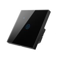 مفتاح إضاءة ذكي واي فاي زر واحد تصميم زجاجي أبيض - متجر Q8IT