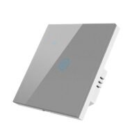 مفتاح إضاءة ذكي واي فاي زر واحد تصميم زجاجي أبيض - متجر Q8IT